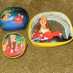 Disney Fox and The Hound Make Up Cosmetic Bags